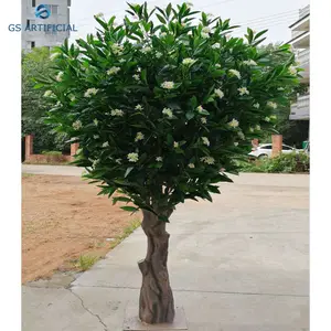 Hoa Trang Trí Cây Hoa Trắng Osmanthus Nhân Tạo Của De Maison