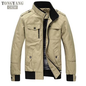 TONGYANG Casual <span class=keywords><strong>giacca</strong></span> da <span class=keywords><strong>uomo</strong></span> <span class=keywords><strong>giacca</strong></span> primaverile <span class=keywords><strong>uomo</strong></span> cappotti inverno capispalla maschile autunno soprabito kaki 4XL - Product Image 1