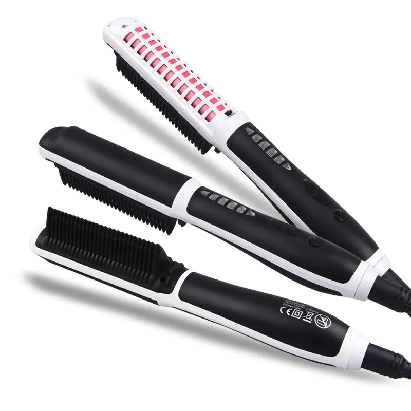 New Hair Bifurcation Black Ceramic Comb Electric Hair Straightening Fast Hair Straightener Brush