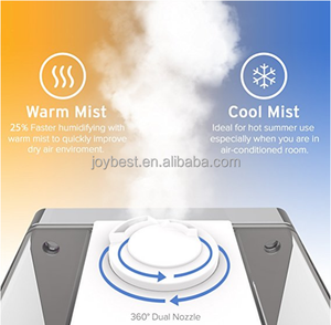 Humidificadores, Humidificador ultrasónico de niebla cálida y fría de 6L <span class=keywords><strong>para</strong></span> bebés de dormitorio con control remoto y monitor de humedad, vaporizador F - Product Image 2