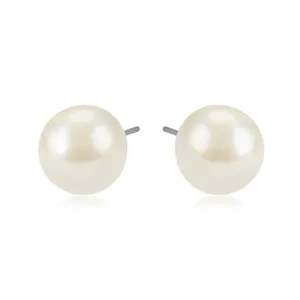 E-847 Xuping fashion simple design pearl women stainless steel jewelry stud pearl earrings