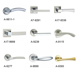 Poignée de <span class=keywords><strong>porte</strong></span> classique en alliage de zinc bronze antique sur rosette - Product Image 5