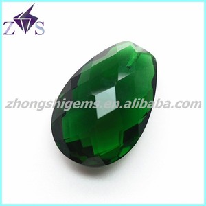 Flat Cut Faceted Pendant CZ <strong>Fake</strong> <strong>Gemstone</strong> - Product Image 3