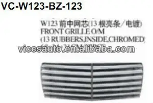Griglia anteriore O/M (13 gomme/interne/cromate) per BENZ W123 76-84 VICCSAUTO