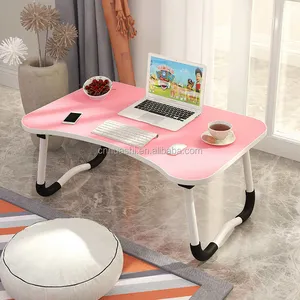 휴대용 노트북 책상 접이식 접이식 무릎 트레이 침대 조절 테이블 스탠드