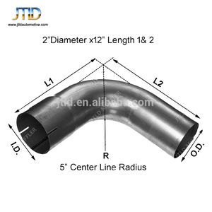 नई शैली और शीर्ष गुणवत्ता 2.25 इंच एल्यूमीनियम 90 डिग्री निकास पाइप - Product Image 2