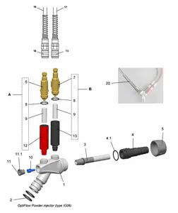 G粉末涂料泵喷油器IG06弹簧 (1007一780)