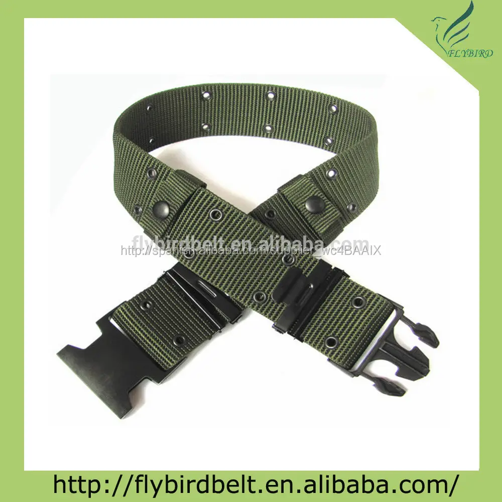 Ali expresar militar de polipropileno verde 5.6cm ancho cinturón de la policía