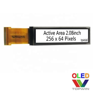 2.08 ''2.08 इंच 2.08 inch 256x64 संकल्प सफेद रंग oled प्रदर्शन पैनल 16 ग्रे UG-5664GSWHG01 I2C एसपीआई समानांतर इंटरफ़ेस - Product Image 6