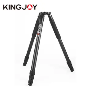 Kingjoy K4008 عالية هامش المهنية جنبا إلى جنب نوع الألومنيوم الثقيلة تحميل عالية القوة فيديو كاميرا حامل ثلاثي القوائم