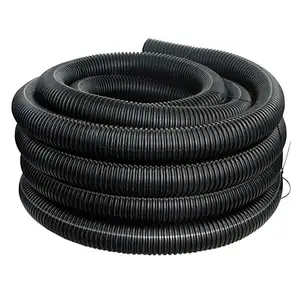 HDPE 2 "3" 4 "ท่อระบายน้ำลูกฟูกพรุนสำหรับการระบายน้ำซึม