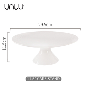 Plat <span class=keywords><strong>à</strong></span> <span class=keywords><strong>tarte</strong></span> d'anniversaire rond blanc assiettes rectangulaires en <span class=keywords><strong>céramique</strong></span> assiettes <span class=keywords><strong>à</strong></span> gâteaux de restaurant assiette personnalisée - Product Image 2