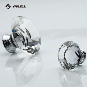 1562 <strong>Crystal</strong> Furniture Decorative Drawer Round Kitchen <strong>Knobs</strong> - Product Image 2