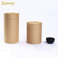 Boîtes de rangement et caisses de rangement, boîtes en carton personnalisées avec logo, grand cylindre avec intérieur en aluminium, boîte à thé en papier