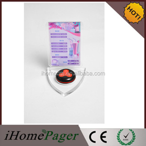 Equipo de servicio de restaurante wireless camarero zumbador sistema de botón de llamada con el titular de menú - Product Image 6