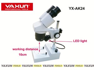 20x-40x estéreo binoculares microscopio para Teléfono Celular Reparación de teléfono móvil con la parte superior y la parte inferior de luz LED YAXUN AK24 nuevo diseño - Product Image 2