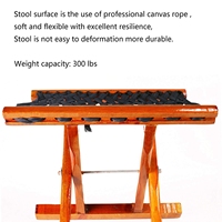 Nouveau tabouret Pliant portable Campstool en vente Facile à Plier et à Transporter tabouret pliant en Bois Toile Tabouret de Camping