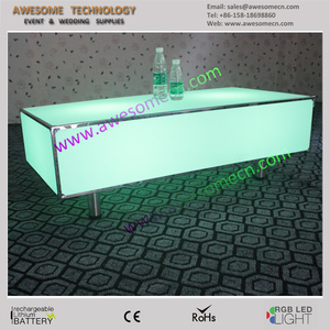 Arredamento per Bar/ <span class=keywords><strong>Discoteca</strong></span>/ KTV/ Night Club, Tavolo Cubo LED, Set Divani per Hookah Lounge, Tavoli Centrali - Product Image 5