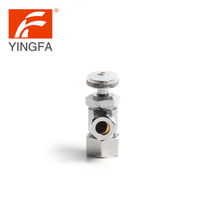 Vanne d'arrêt d'angle en laiton YINGFA 22101, vanne d'arrêt d'alimentation, vanne d'arrêt multi-tours, certificats CUPC NSF SANS PLOMBE - Product Image 3