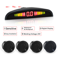 Sistema de Detección de Punto Ciego para Camiones y Autobuses, 24V, Impermeable IP67, Asistencia de Estacionamiento