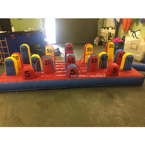 Jeu de lancer d'anneaux amusant en plein air, jeu de lancer d'anneaux géant gonflable <span class=keywords><strong>pour</strong></span> enfants et adultes - Product Image 2
