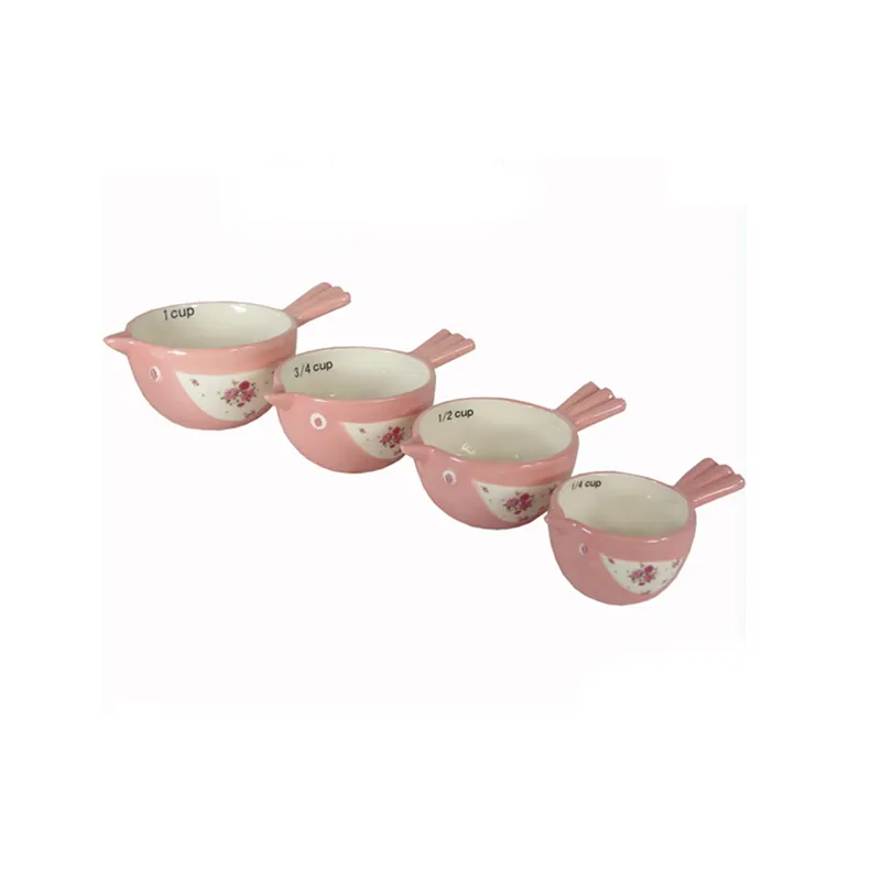 Новая милая розовая керамическая мерная чашка в форме птицы премиум-класса