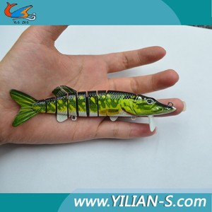 nueva trastos de pesca de plástico duro de <span class=keywords><strong>la</strong></span> pesca multi articulado swimbait pike almizclado señuelos cebo - Product Image 2