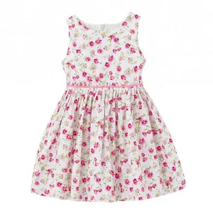 Yaz Tarzı Rahat Bebek Kız Giysileri Çocuk Giysileri Moda Çiçek Parti Elbise