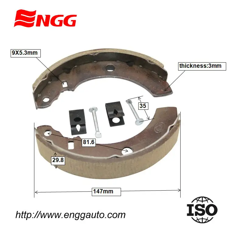 Brake Shoe New For Mototaxi For Bajaj 3w4s