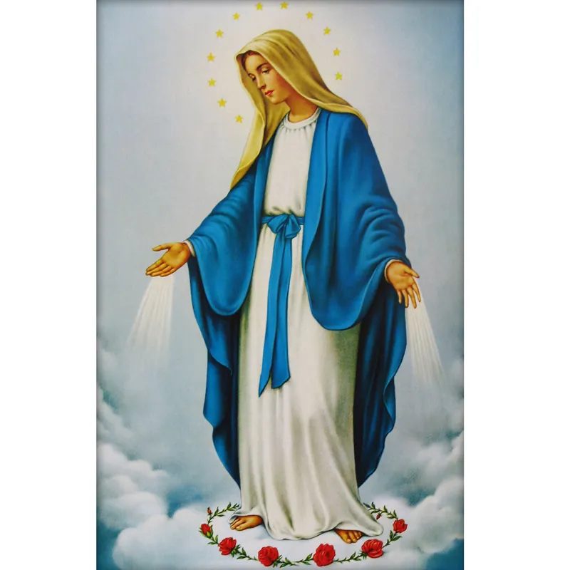 "Saint Mary image" 5d square diamond painting kit