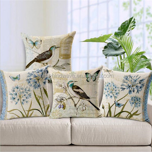 Venta al por mayor de aves y mariposa zafu cojín - Product Image 1