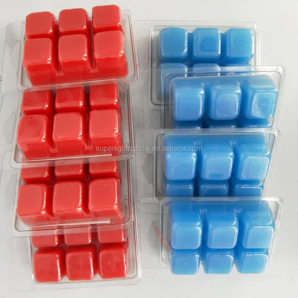 A buon mercato di Colore Diverso Profumato Di Soia Cera Si Scioglie/6pcs cera cubi/2.5oz