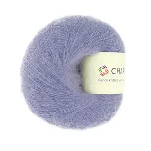 Charmkey 新款优质羊毛马海毛混纺纱线，用于手工编织和织造