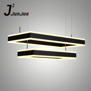 Moderna piazza acrilico lampade A sospensione a LED Dimmerabile lampadari a soffitto - Product Image 2
