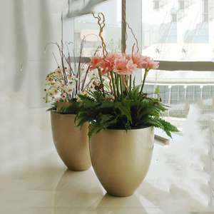 Maceta de resina <span class=keywords><strong>para</strong></span> jardín, maceta de acero inoxidable, precio de fábrica - Product Image 2