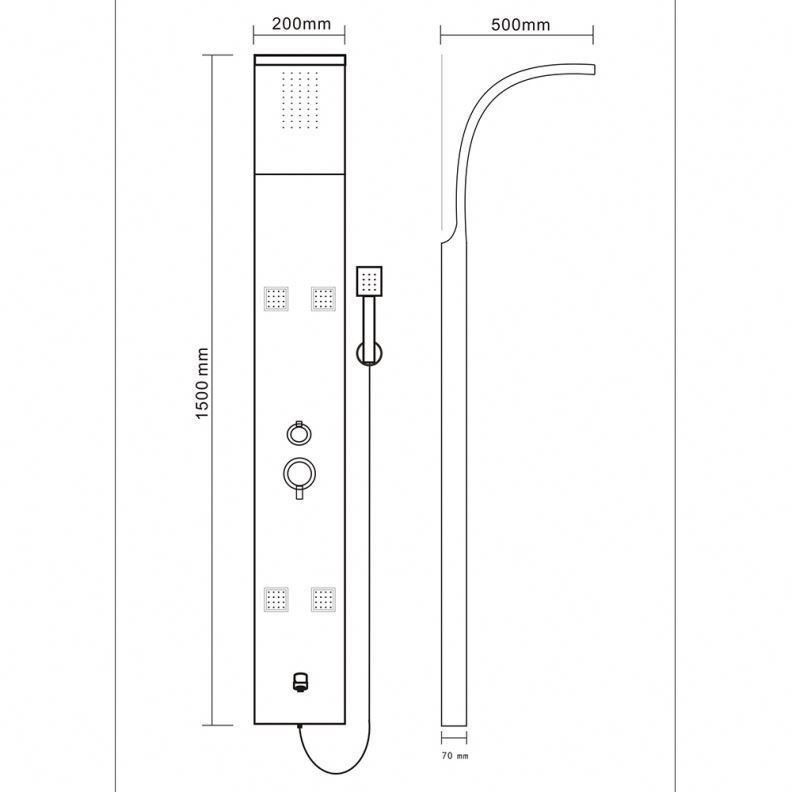 Prix de gros Classique Style Exclusif En Acier Inoxydable Colonne De Douche