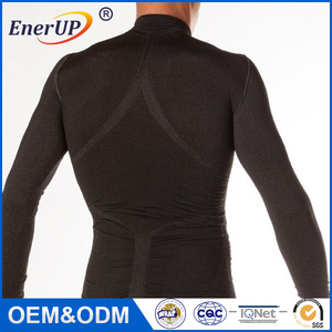 Doble capa <span class=keywords><strong>de</strong></span> lana <span class=keywords><strong>de</strong></span> manga larga ropa <span class=keywords><strong>interior</strong></span> térmica que absorbe la humedad <span class=keywords><strong>camisetas</strong></span> - Product Image 4