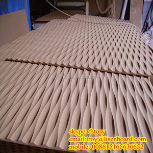 Trang trí nội thất sử dụng Độ dày từ 6M đến 18mm vẫy <span class=keywords><strong>MDF</strong></span> 3D <span class=keywords><strong>Panel</strong></span> tường - Product Image 5