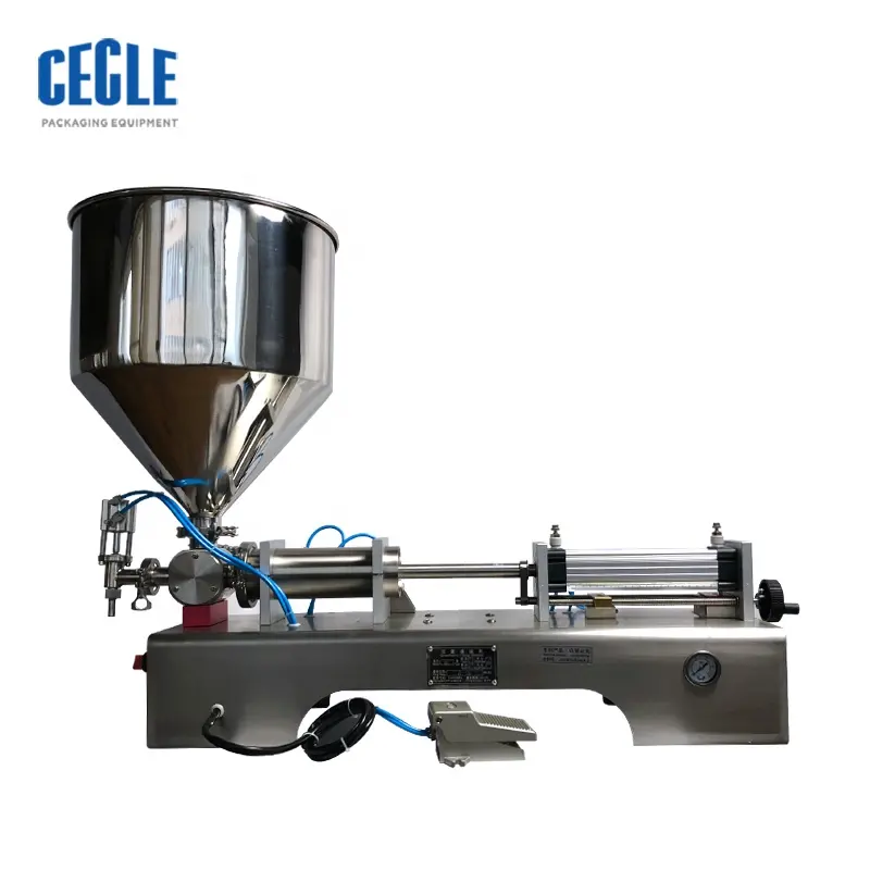 Manual de crema pastelera máquina de llenado/pistón líquido de relleno para pequeñas empresas