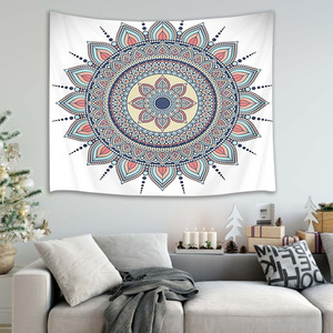 Tapiz psicodélico Hippie bohemio de Mandala, decoración de pared para dormitorio, tapiz colgante de pared, AUBUSSON impreso - Product Image 5