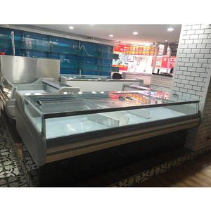 <span class=keywords><strong>Professionale</strong></span> Plug-in del servizio di carne commerciale congelatori per la vendita CE aria di raffreddamento del prezzo di visualizzazione per il supermercato produrre refrigeratore - Product Image 5