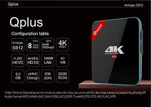 Q Più Amlogic 912 Box Tv Android 6.0 3G/32G 1000 M LAN 2.4G/5G Wifi Bluetooth 4.0 KDPLAYER 16.1 smart media player PK X96 - Product Image 6