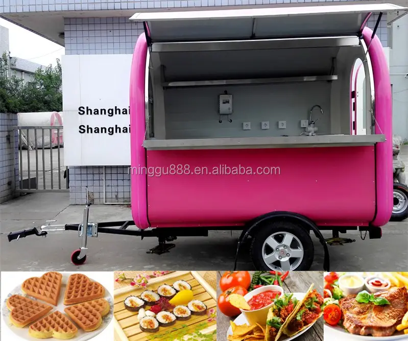 Meilleure qualité barre de jus mobile utilisé chariots de nourriture inclus chariot de hot-dog 2 portes de service carros para venta de comida rapida