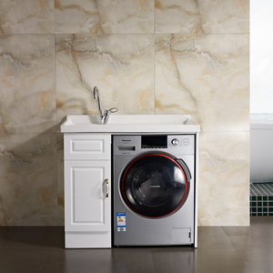 Lavadero moderno <span class=keywords><strong>mueble</strong></span> de baño de <span class=keywords><strong>PVC</strong></span> <span class=keywords><strong>para</strong></span> la <span class=keywords><strong>lavadora</strong></span> - Product Image 3