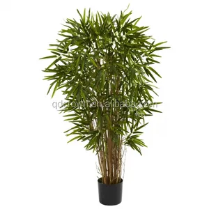 Popular design high quality golden stem garden home anti-uv blooming decorative artificial bamboo tree