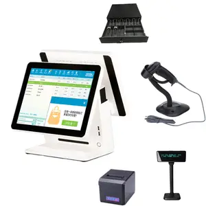 销售点系统 POS All in One 触摸屏零售店 i5 cpu 触摸 pos