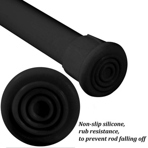 Asta per tenda da doccia con barre per armadietto in acciaio per molle regolabili a tensione - Product Image 3