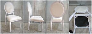 <span class=keywords><strong>Chaise</strong></span> <span class=keywords><strong>Louis</strong></span> en aluminium blanc empilable moderne en gros pour la restauration en plein air, la location de villas, les événements, les mariages - Product Image 3