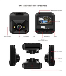 2018 חם מוכר 1080p <span class=keywords><strong>hd</strong></span> מלא 2 מצלמה כפולה מראה מקף מצלמת המכונית <span class=keywords><strong>dvr</strong></span> 1.5 אינץ - Product Image 3