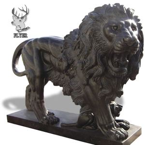 Estatua de León de Granito Grande para Decoración de Jardín en Venta - Product Image 5